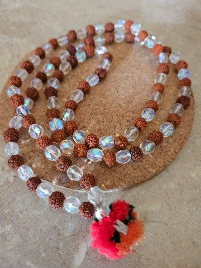 Rudraksha Spathik Mala